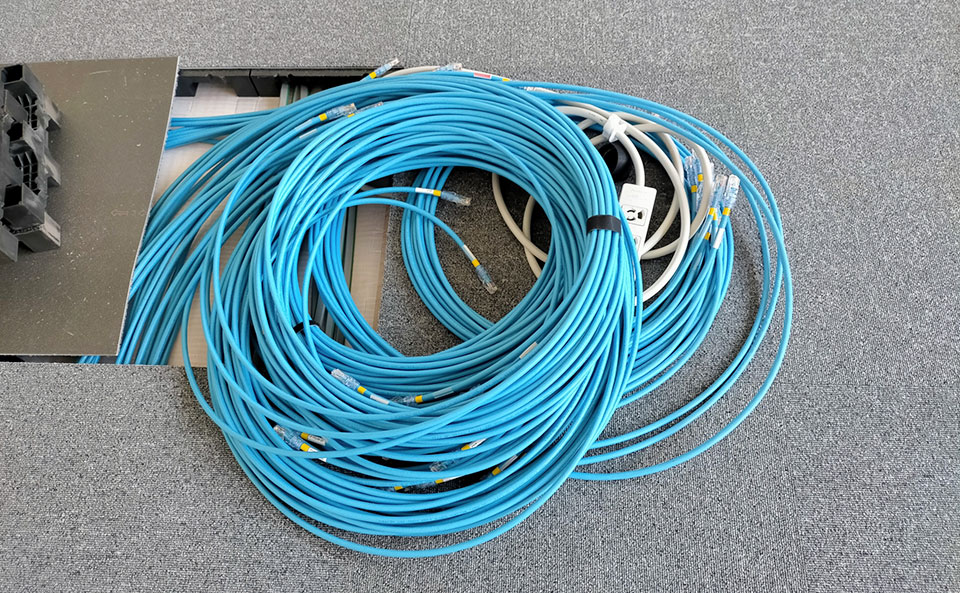 電話・放送・TV・LAN工事写真